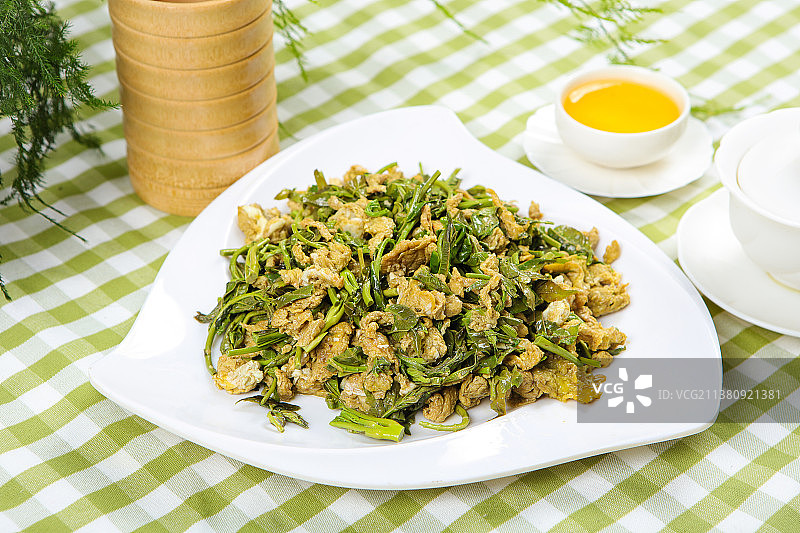 香椿炒鸡蛋图片素材