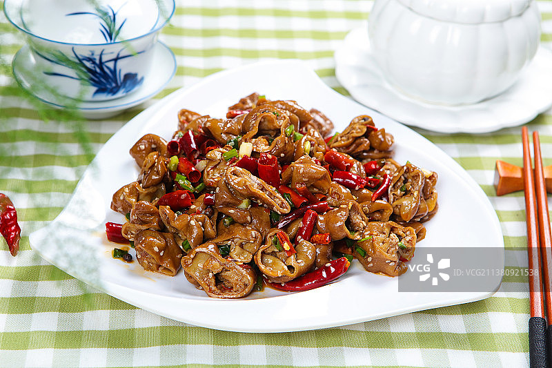 美味好吃的香辣肥肠图片素材