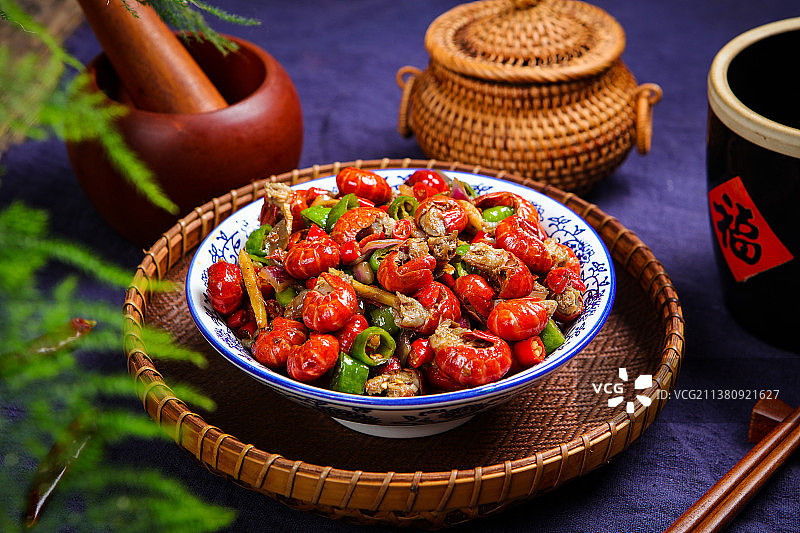 香辣龙虾尾图片素材