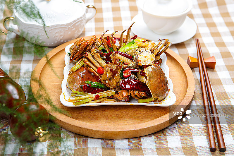 好吃营养的香辣蟹图片素材