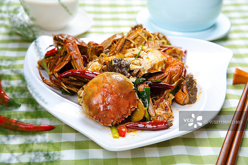 好吃营养的香辣蟹图片素材