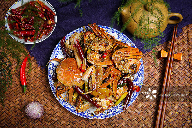 好吃营养的香辣蟹图片素材