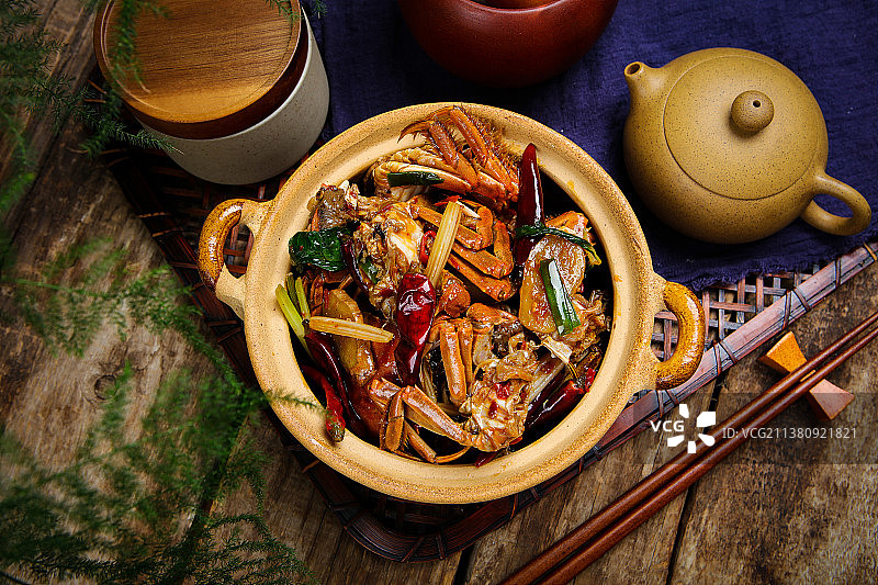 好吃营养的香辣蟹图片素材