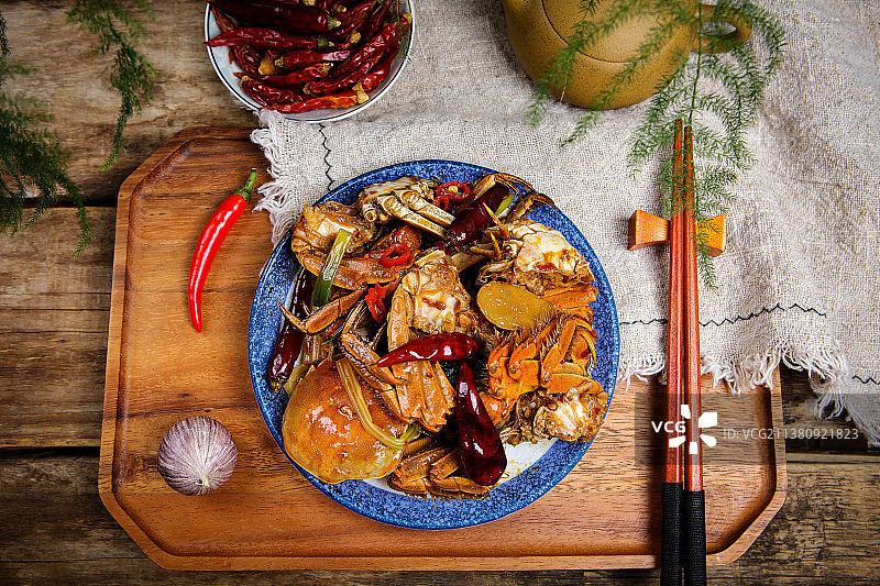 好吃营养的香辣蟹图片素材