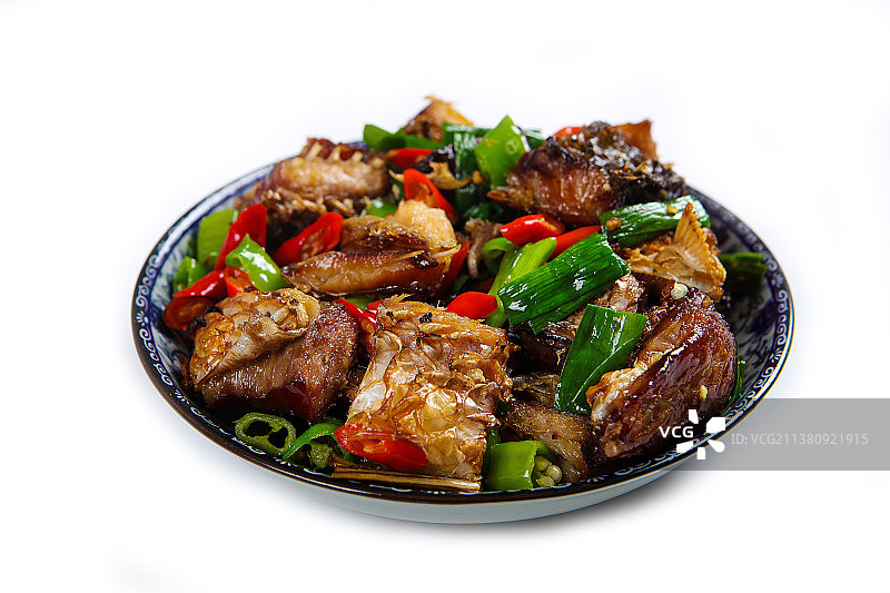 香辣眼熏鱼干图片素材