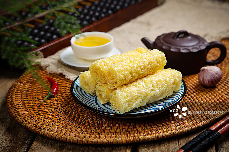 响铃卷腐竹皮卷图片素材