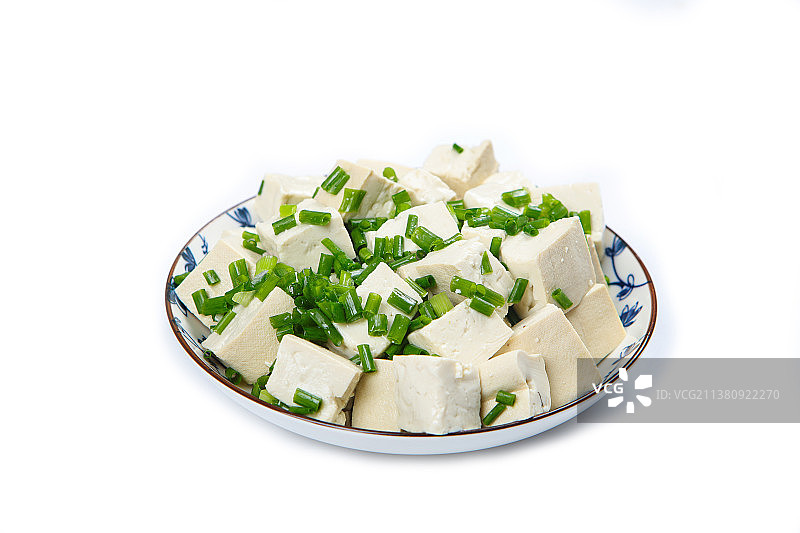 小葱拌豆腐图片素材