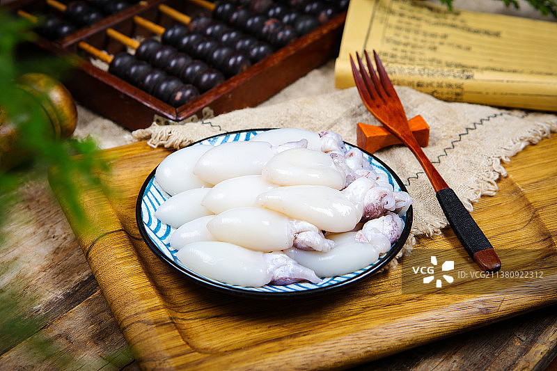 鲜美好吃的小墨鱼图片素材