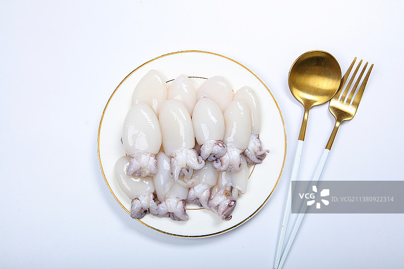 鲜美好吃的小墨鱼图片素材