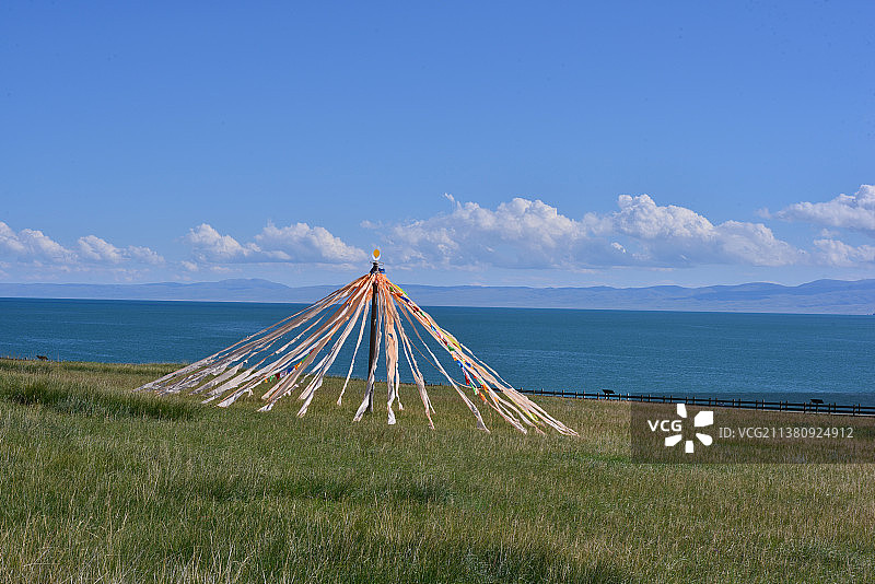 青海湖畔图片素材