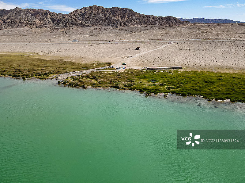 小柴旦湖图片素材