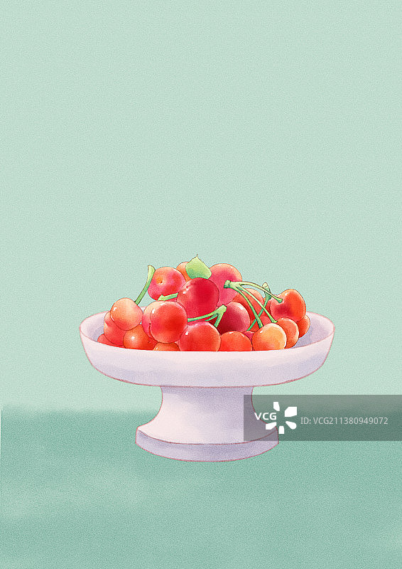 端午吃樱桃图片素材