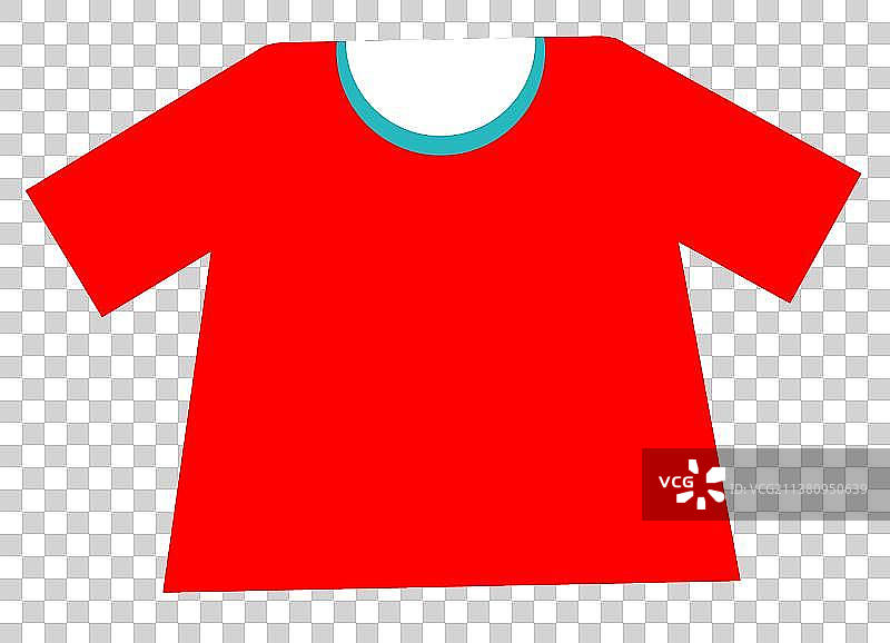 卡通的红色短袖图片素材