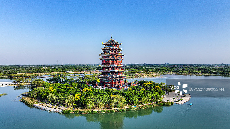 滨州地标黄河楼图片素材