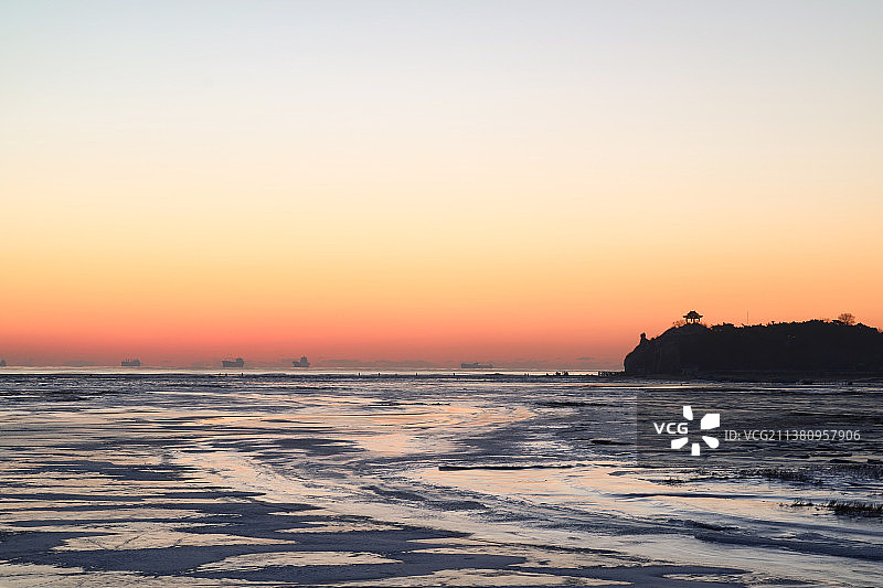 清晨的北戴河图片素材