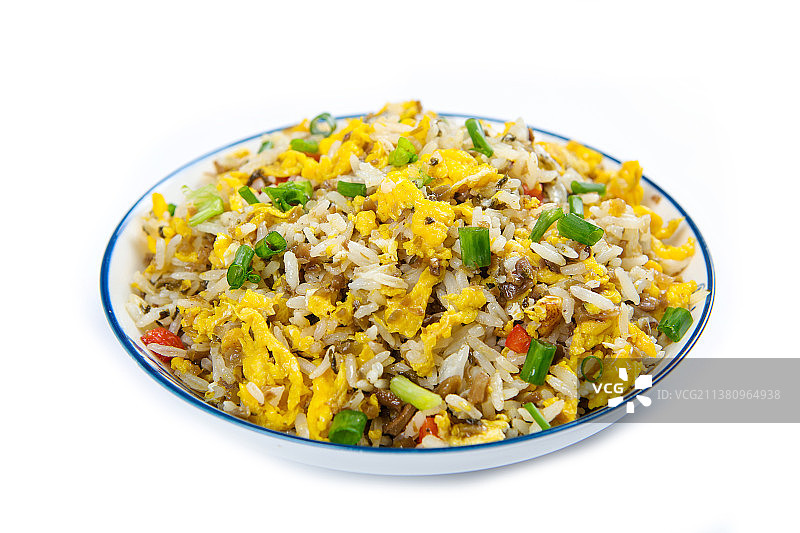 芽菜鸡蛋炒饭图片素材