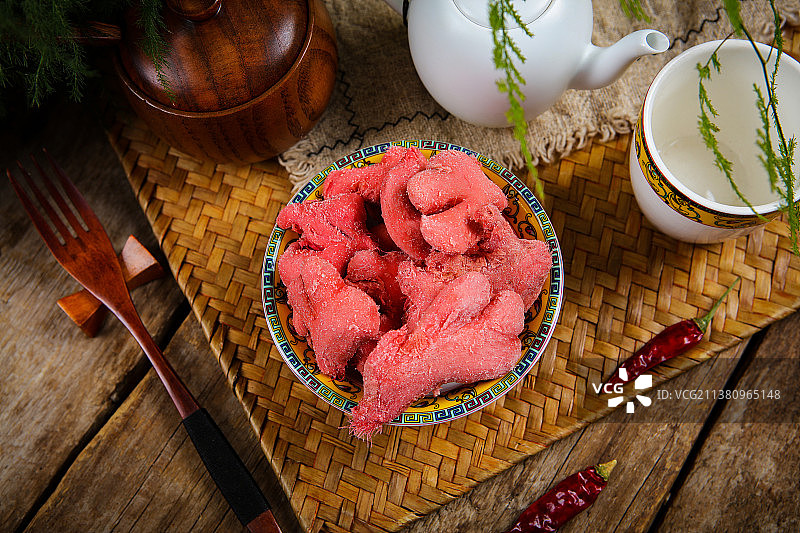 好吃美味的腌红姜图片素材