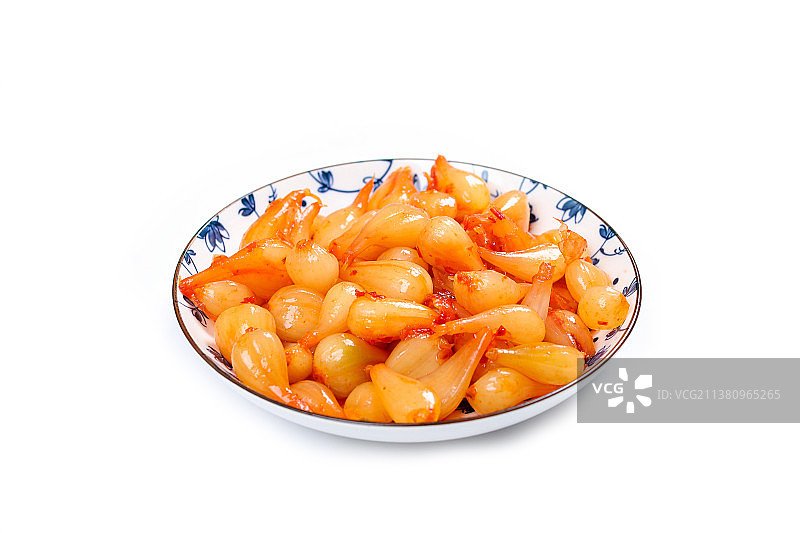 好吃甜脆的腌藠头图片素材