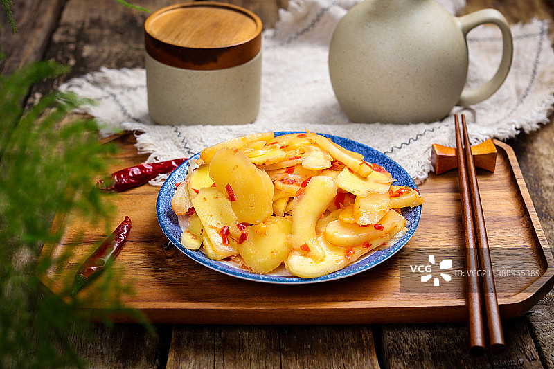 腌泡生姜片图片素材