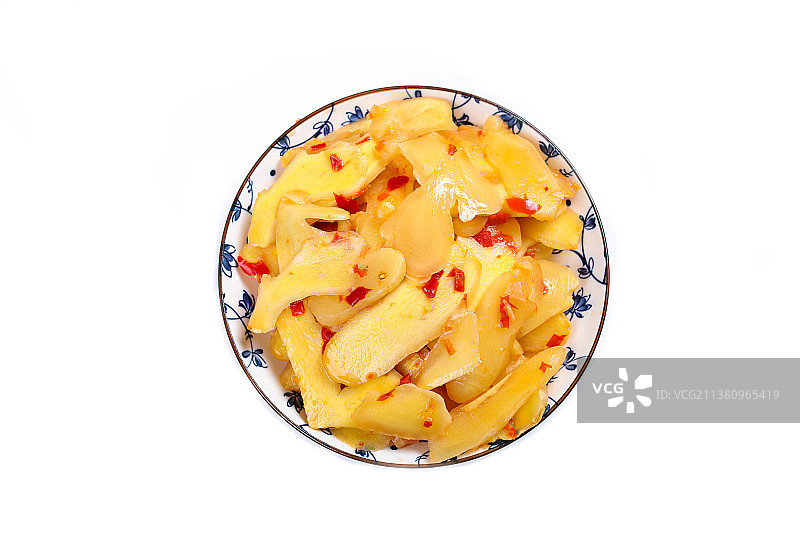 腌泡生姜片图片素材