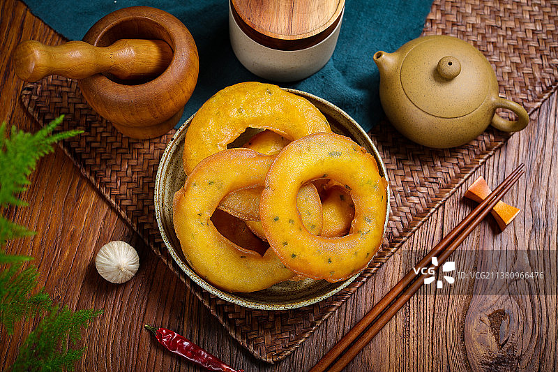 油炸葱油饼图片素材