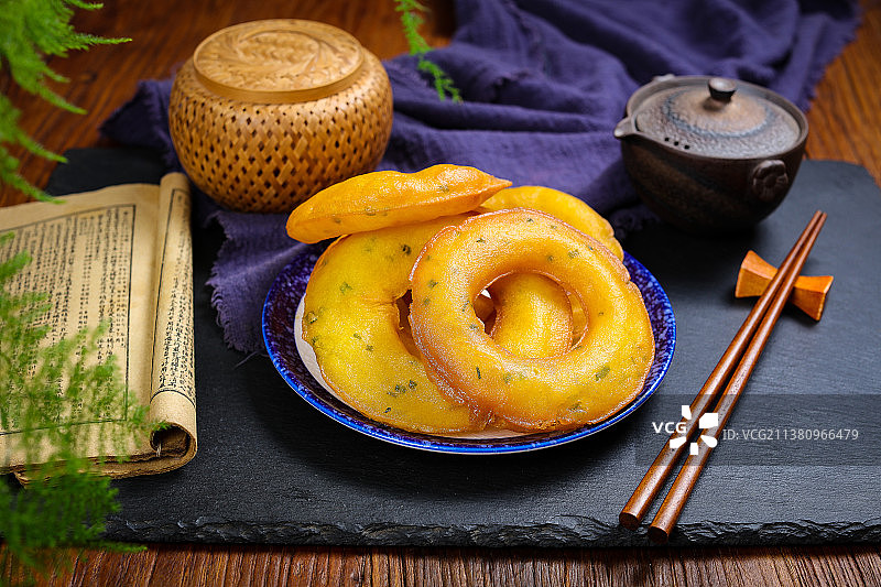 油炸葱油饼图片素材