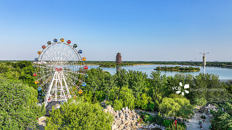 滨州地标黄河楼图片素材