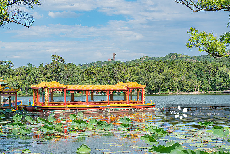 承德避暑山庄夏天风光图片素材
