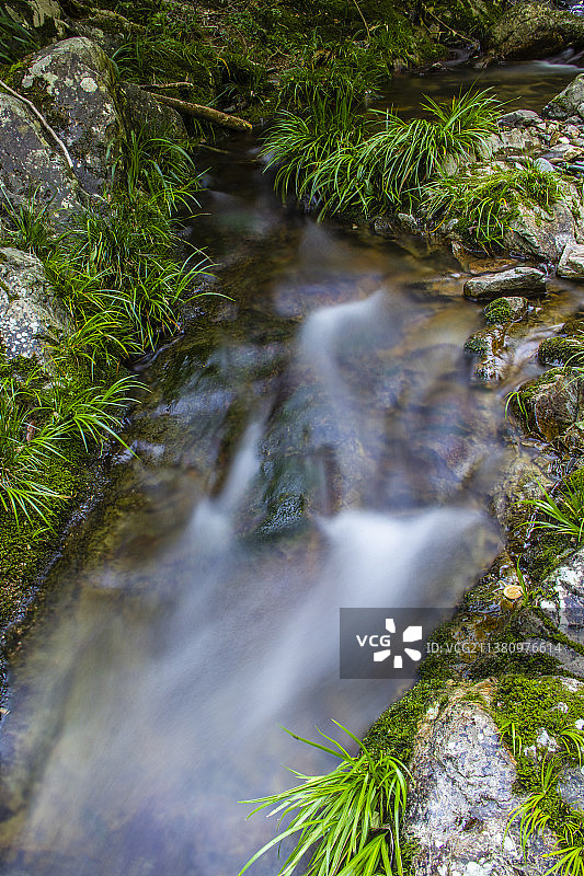山谷溪流图片素材