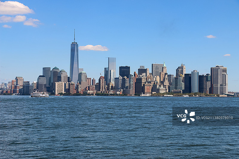 纽约曼哈顿天际线图片素材