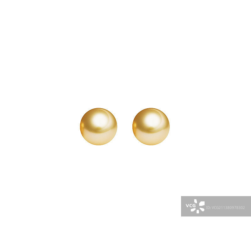 两颗珍珠白底图图片素材