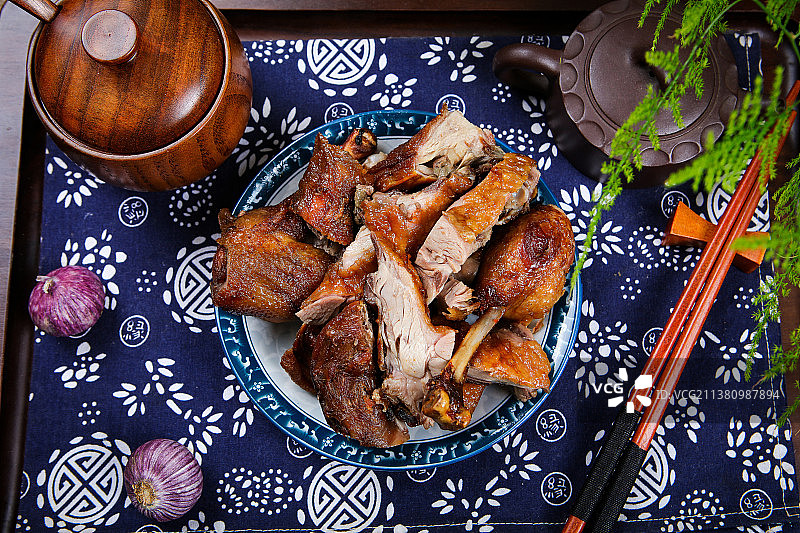 鲜香美味的蒸香鸭图片素材