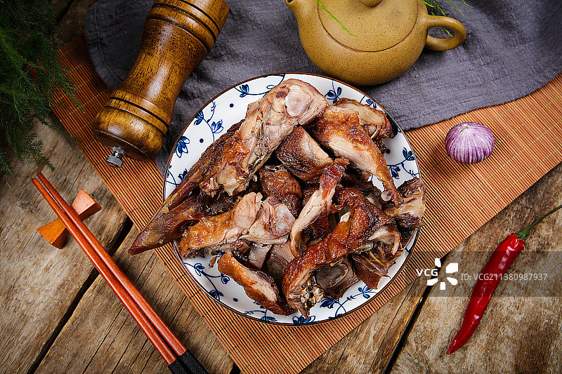 鲜香美味的蒸香鸭图片素材