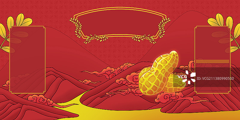 花生油包装红色图片素材