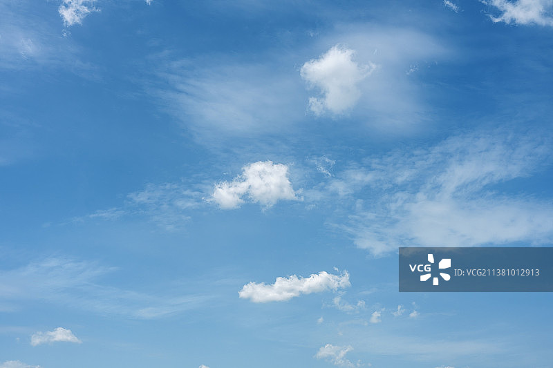 蓝天白云的天空图片素材
