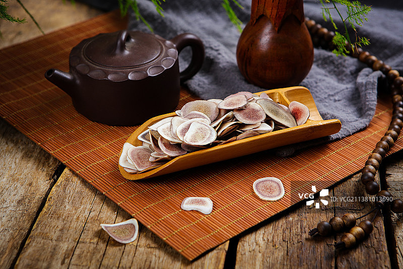 中药材鹿茸鹿角片图片素材