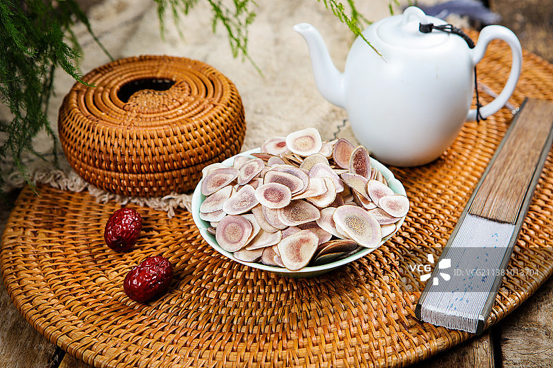 中药材鹿茸鹿角片图片素材