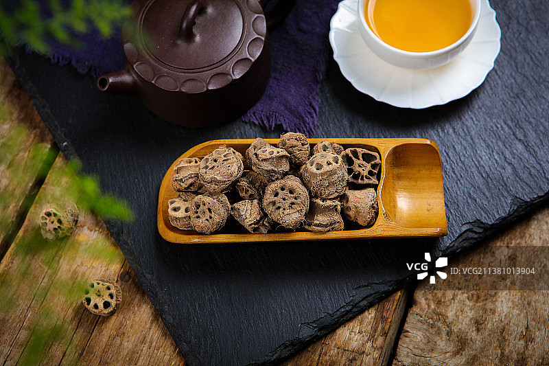 中药材藕节图片素材