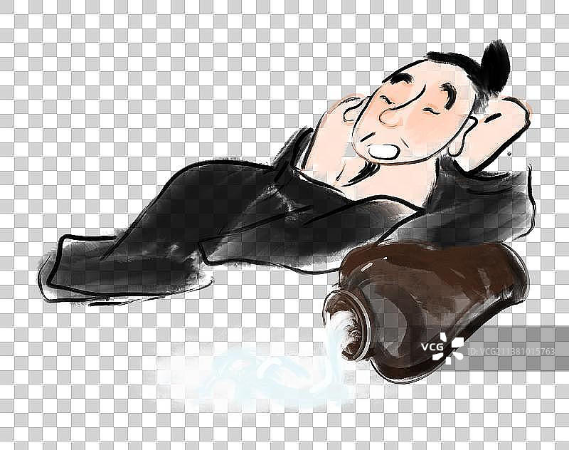 中国白酒设计元素古代喝酒的诗人图片素材