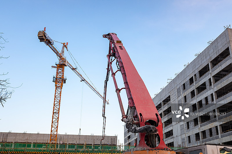 施工建设中的大楼工地图片素材