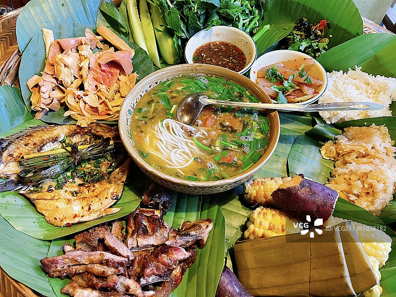 西双版纳傣族美食图片素材