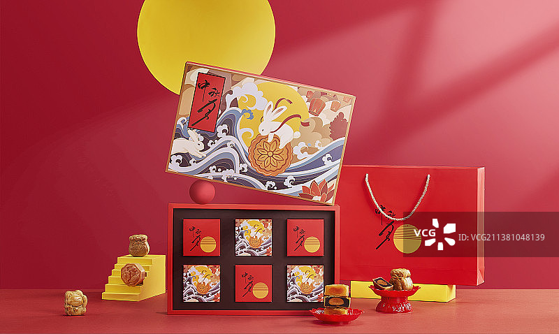 月饼场景图片素材