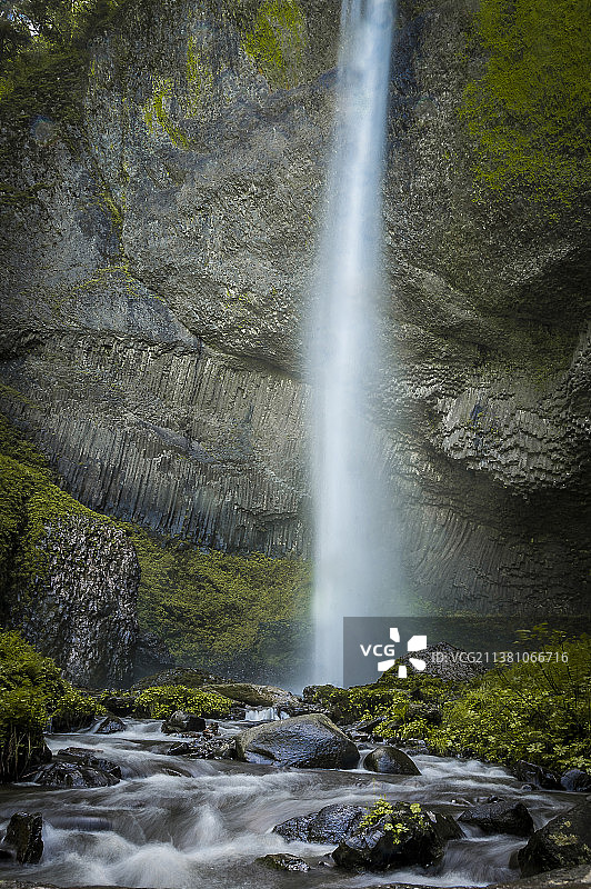 瀑布，能量，风景，自然图片素材