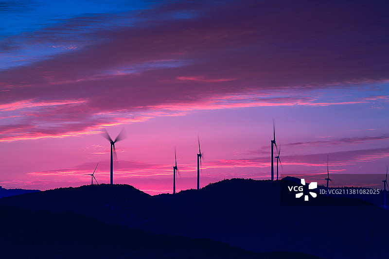 新能源风力发电未来工业发展的发动机自然美景风光壁纸图片素材
