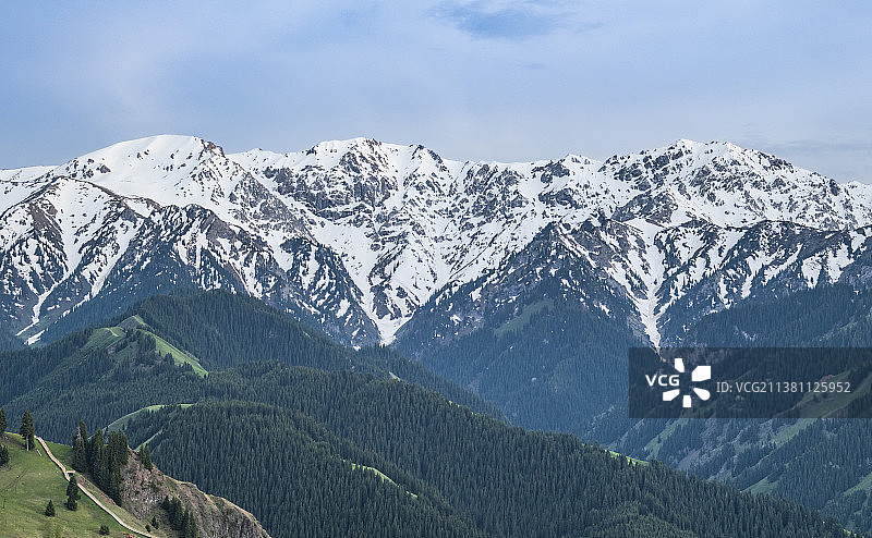 果子沟风光图片素材