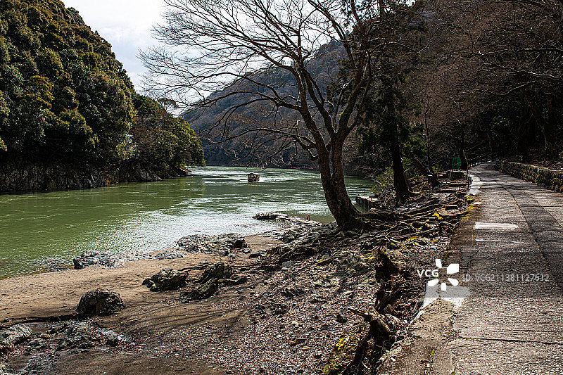 京都·岚山·保津川图片素材