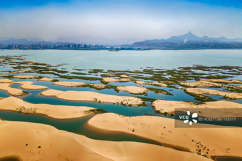 内蒙古阿拉善盟乌海乌兰布和沙漠图片素材