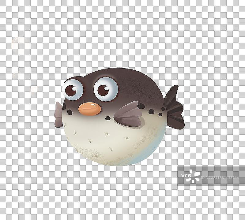 河豚卡通图片素材