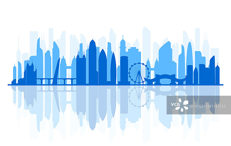 深圳建筑城市剪影图片素材