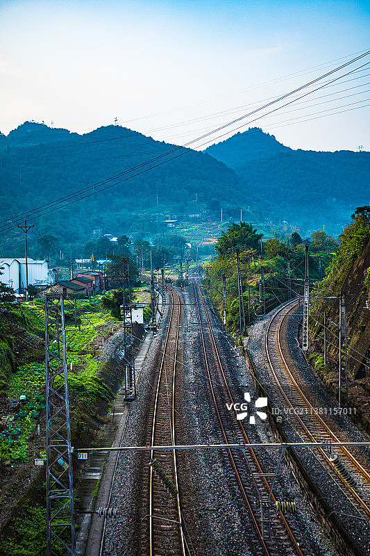 重庆市大渡口区-白沙沱长江铁路大桥图片素材